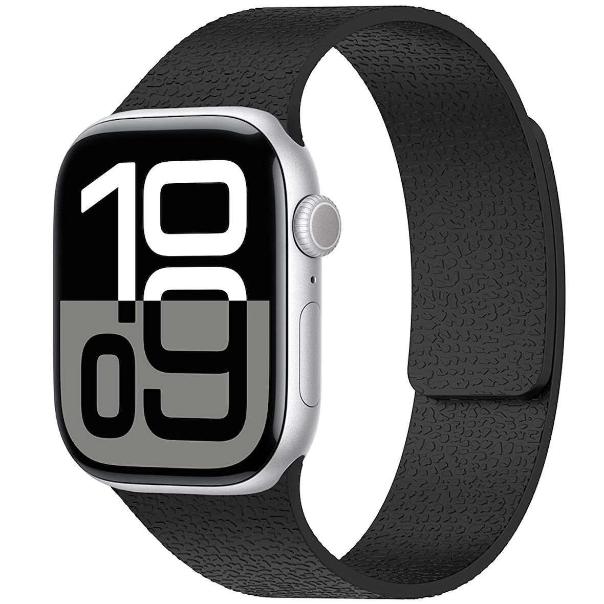 Apple Watch 7 41mm Lopard Krd-136 Kabartma Desenli Silikon Kordon