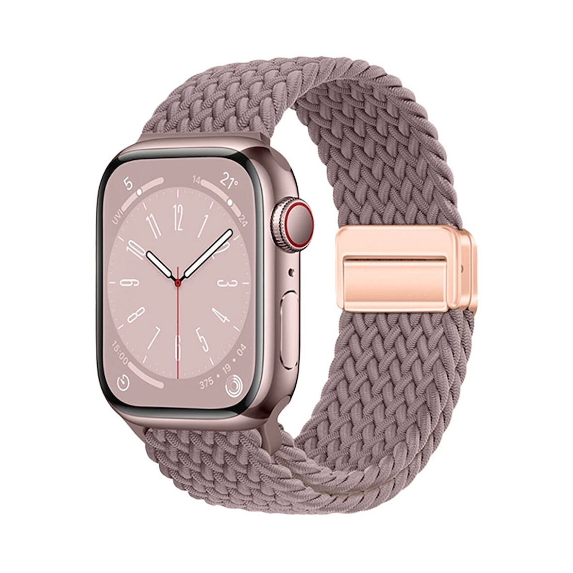 Apple Watch 40mm Lopard Krd-134 Örgü Tasarımlı Hasır Kordon Strap Kayış