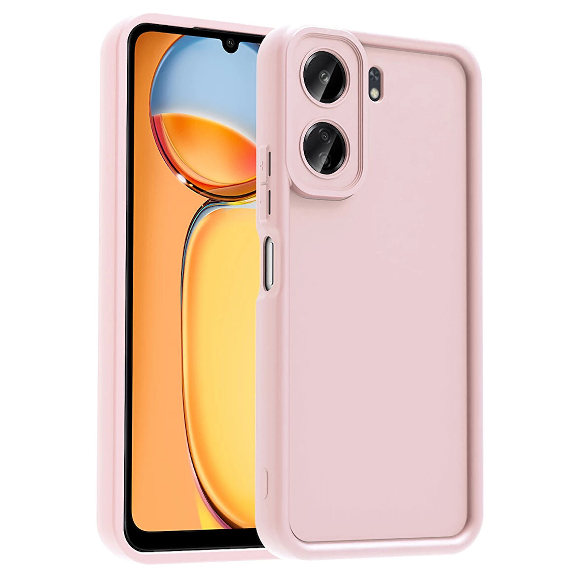 Xiaomi Poco C65 Kılıf Kamera Korumalı Lopard Ananas Kapak