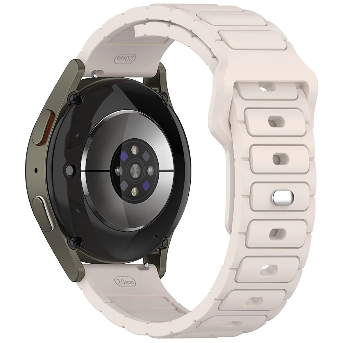 Samsung Galaxy Watch 46mm Lopard Krd-132 22mm Silikon Kordon Strap Kayış