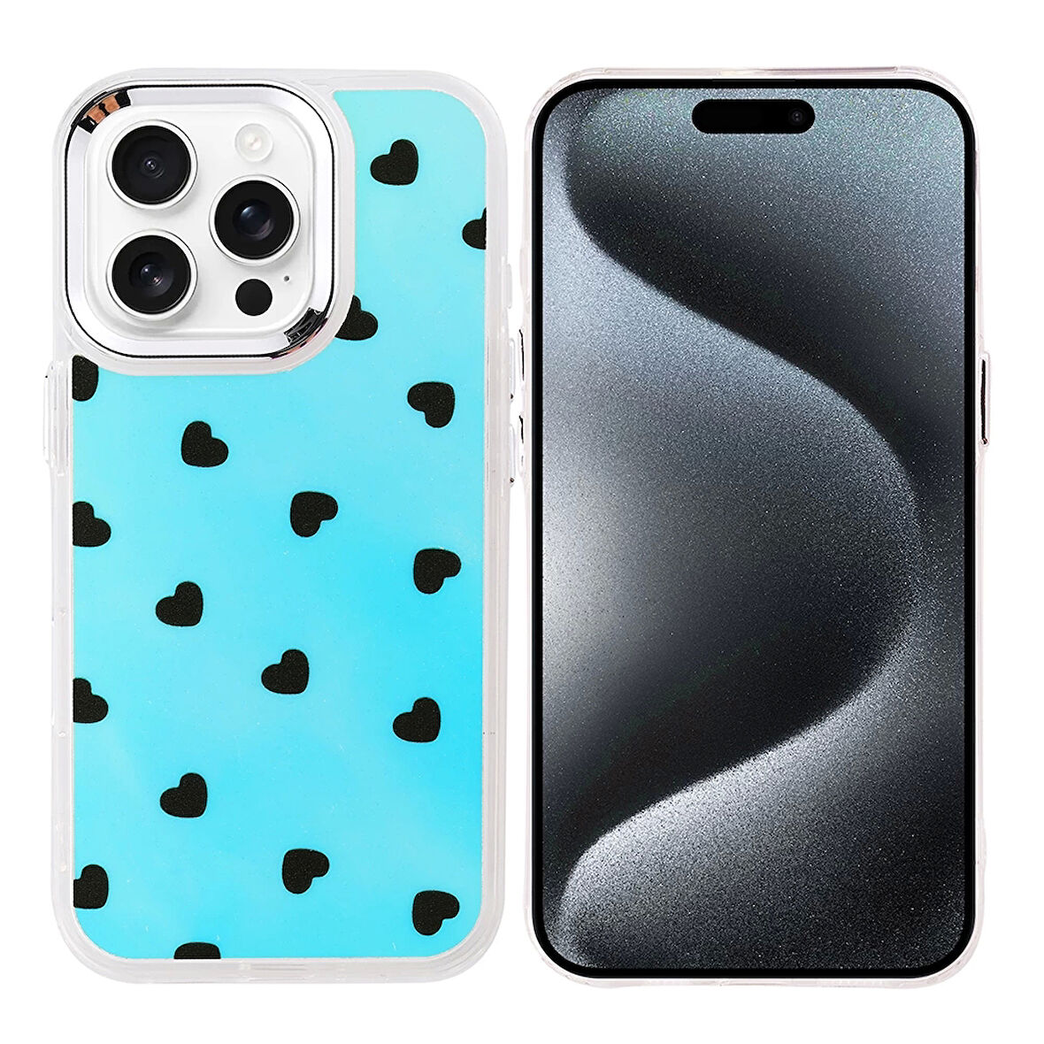 Apple İphone 15 Pro Max Kılıf Airbag Tasarımlı Lopard Hadra Kapak