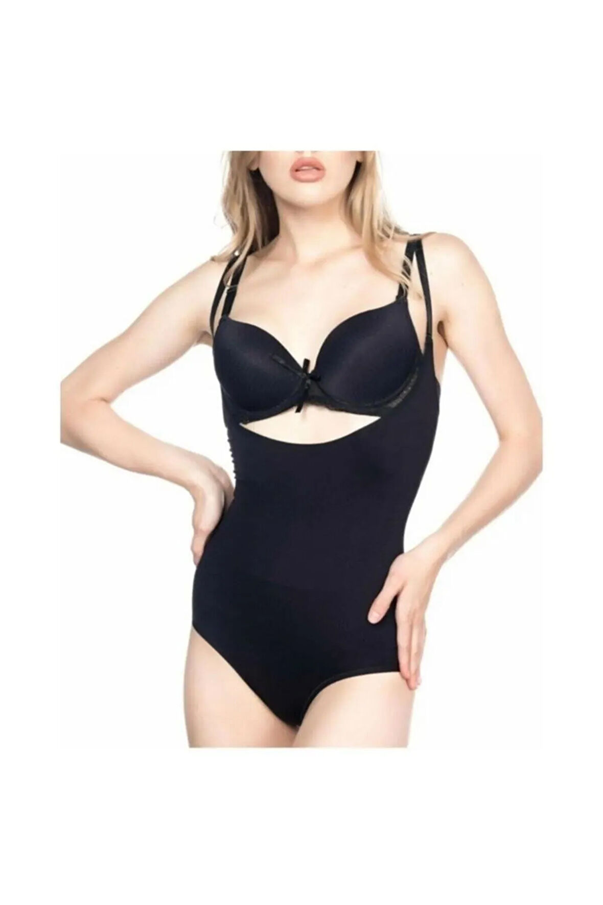 2023 Kadın Dikişsiz Göğsü Açık Slip Korse Külot Korse