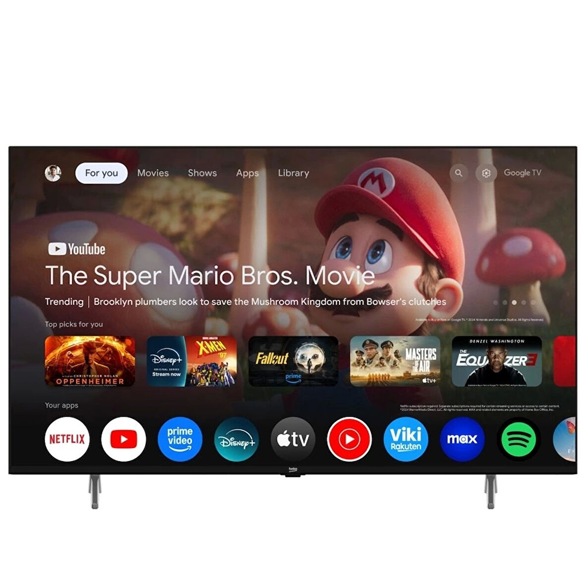 Beko Crystal 7 50" 4K UHD Google TV - B50 E 795 B
