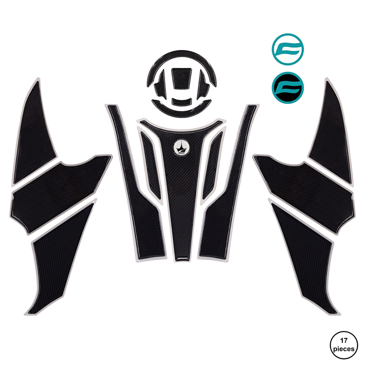CF 800 MT 2025 ile Uyumlu Ultimate Kaydırmaz 17 Parça Tank Pad Seti GTC04