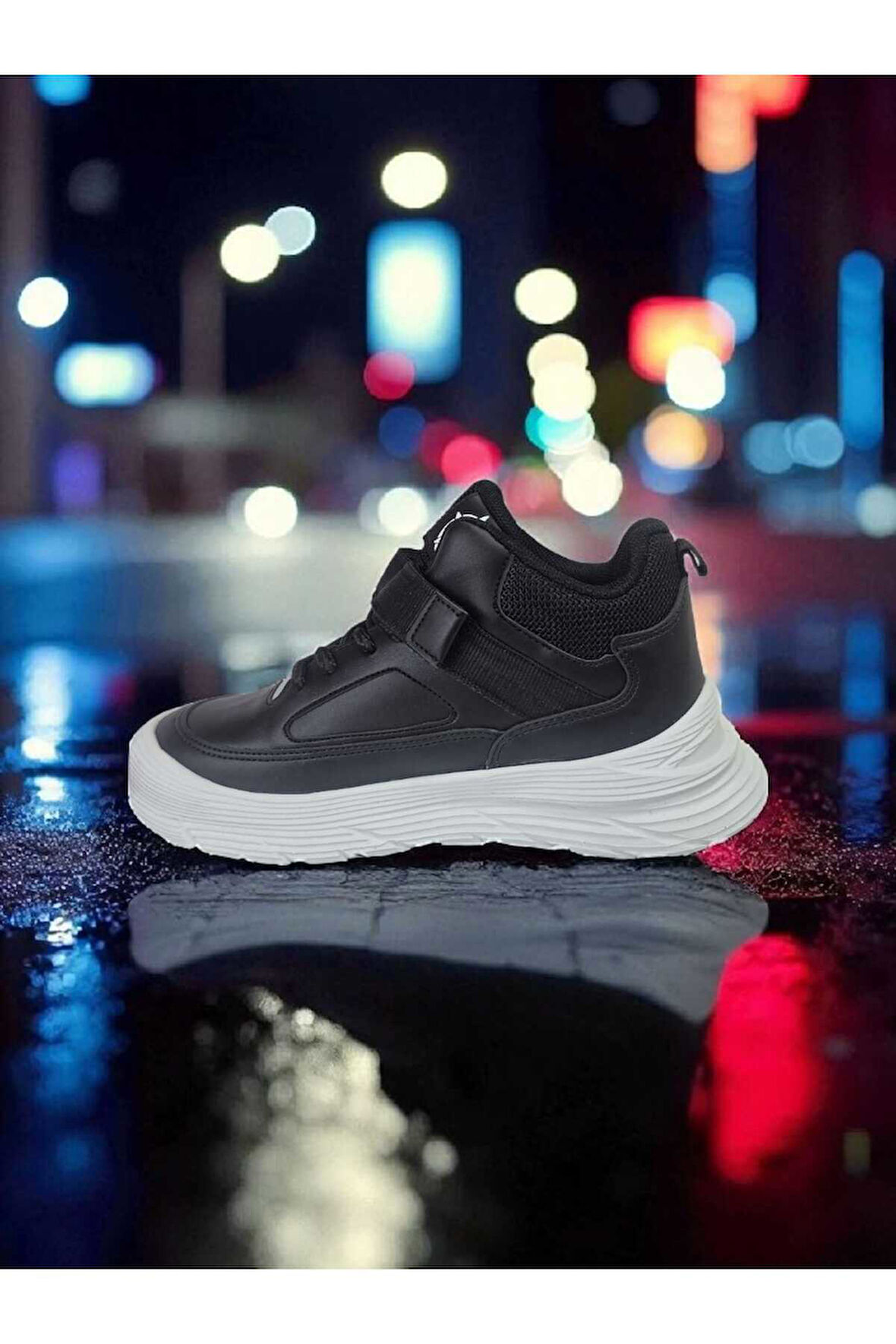 ÇOCUK KIŞLIK BOT KAUÇUK TABAN KİLİTLİ VE CIRTLI MİKROFİBER MALZEME UNISEX BOT AYAKKABI