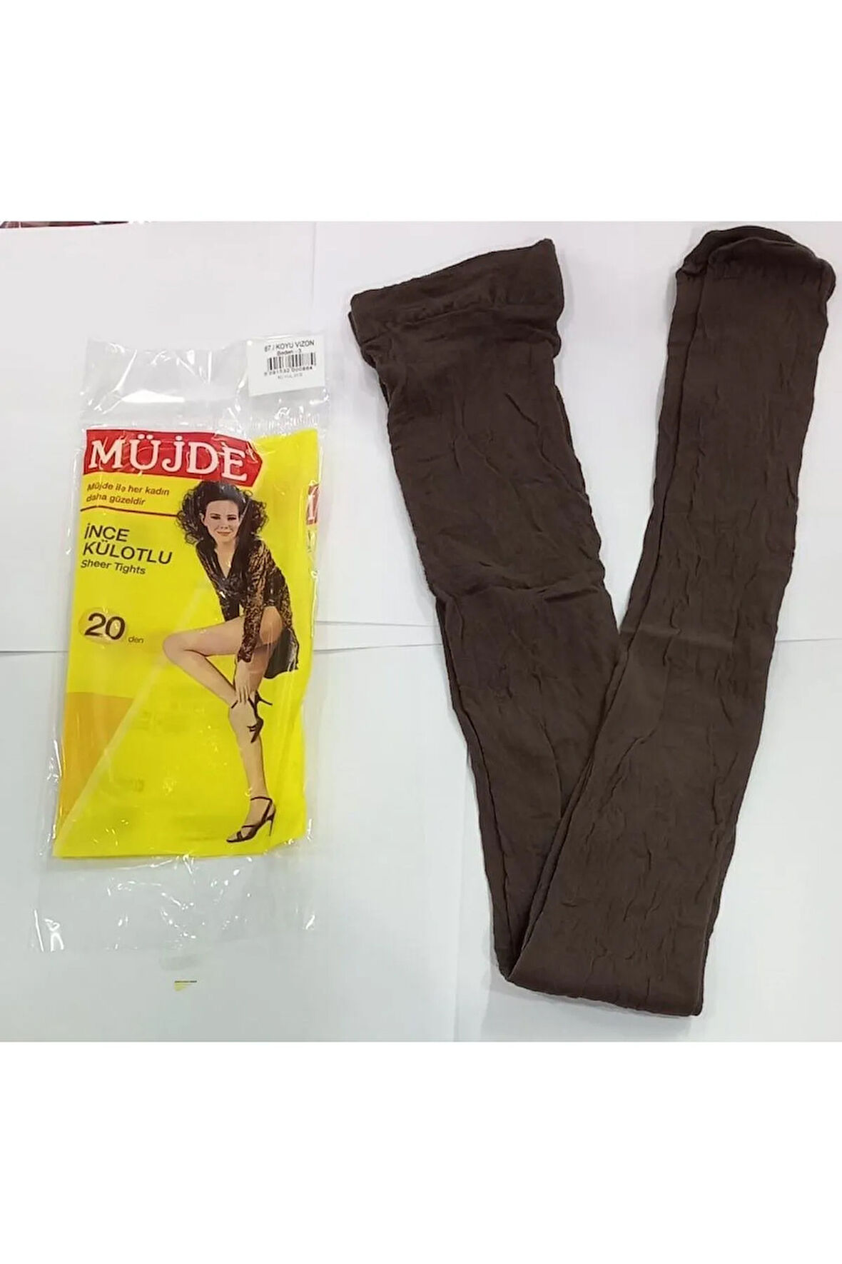 3'lü 20 Denye Mat Ince Külotlu Çorap 58 Kızıl Ten,3 Beden