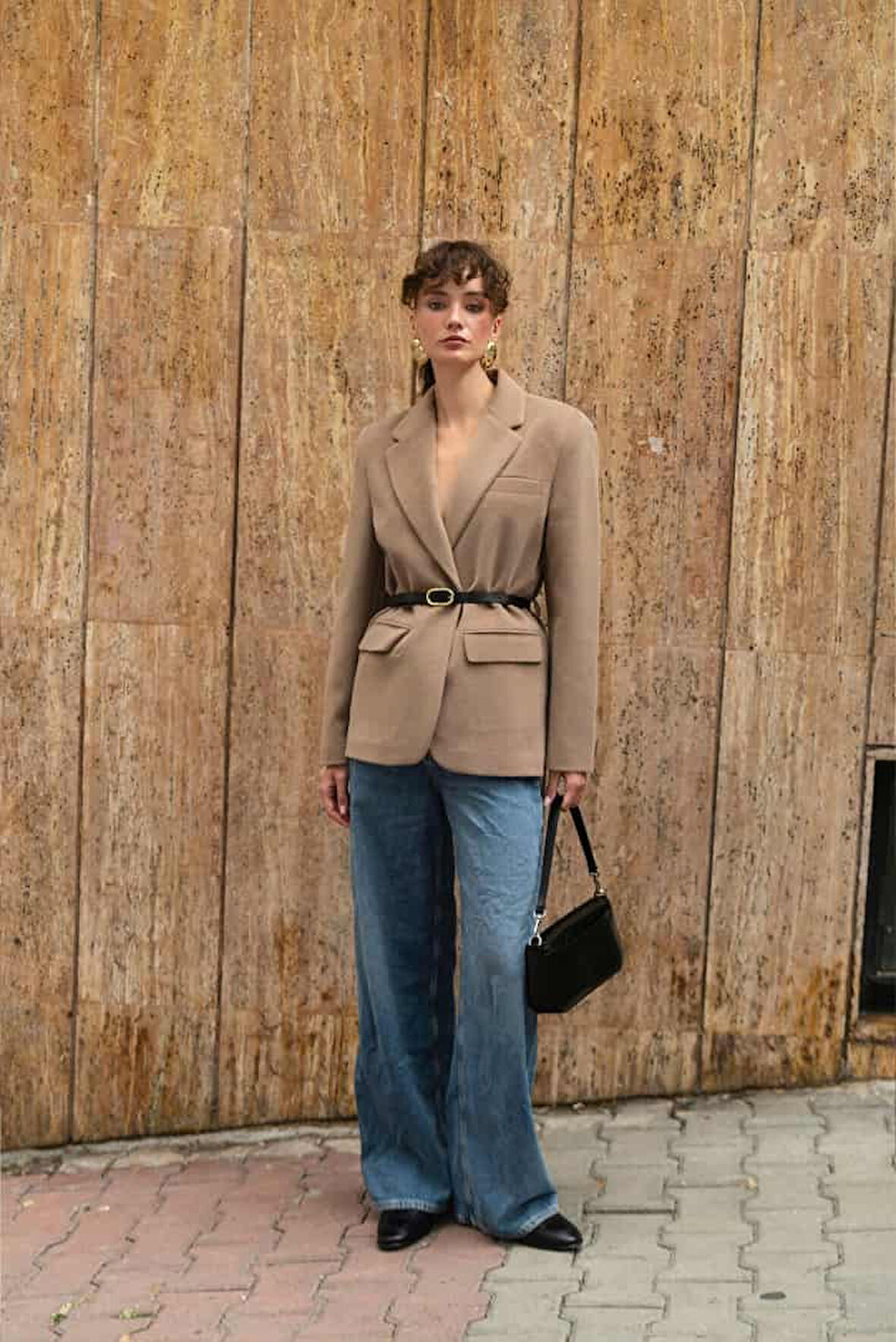  Premium Kalite Tay Tüyü Blazer 