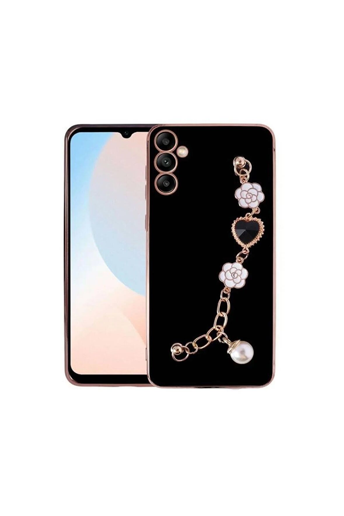 Samsung Galaxy A14 Ile Uyumlu Kılıf El Tutamaçlı Kamera Korumalı Kadın Telefon Kılıfı Kapak