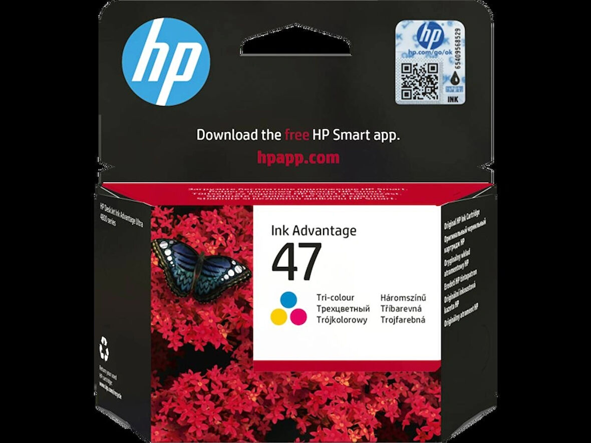 HP 6ZD61AE (47) RENKLİ MUREKKEP KARTUSU 750 SAYFA
