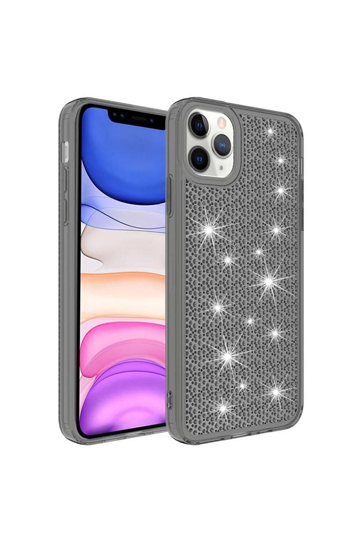 Apple Iphone 11 Pro Max Ile Uyumlu Kılıf Parlak Tasarım Kadın Telefon Kılıfı Kapak