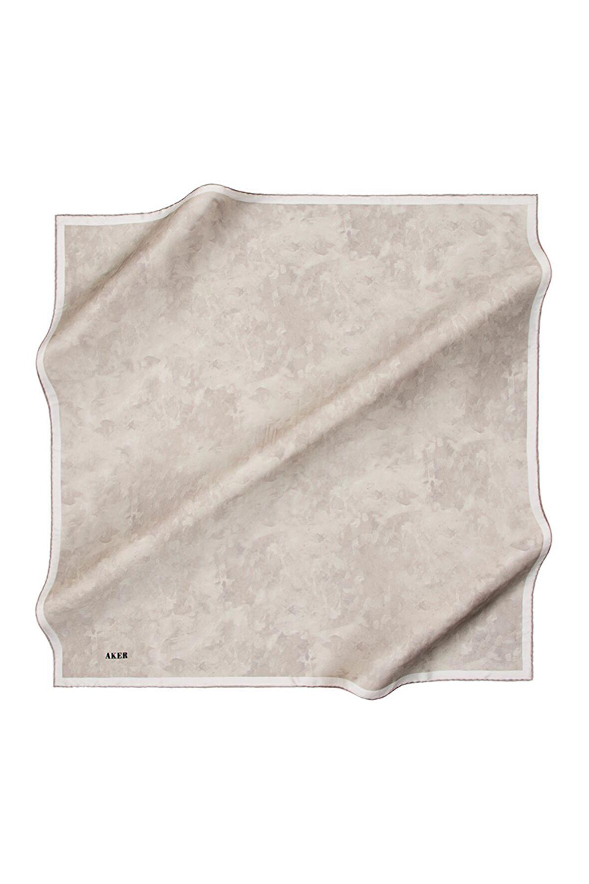 Aker Eşarp Yeşil Kadın Düz İpek Eşarp