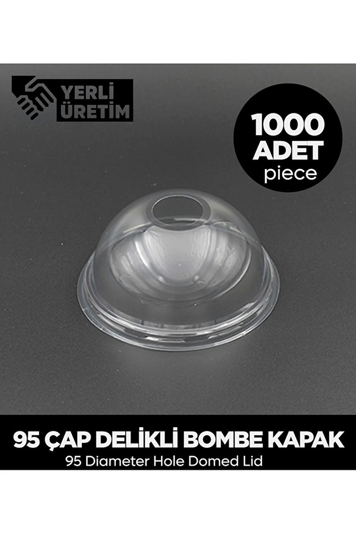 95 Çap Delikli Bombe Kapak 1.000 Adet