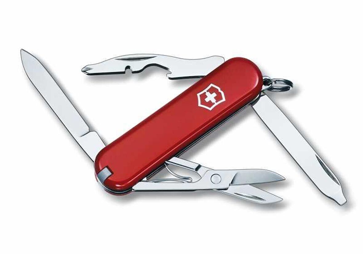 Victorinox Rambler 0.6363 Kırmızı İsviçre Çakısı 58mm 10F