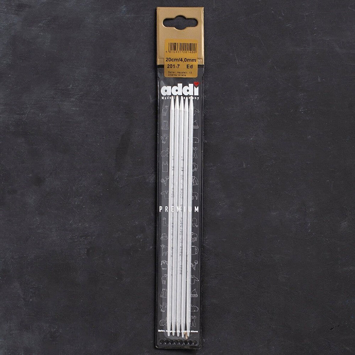 Addi 4mm 20cm 5 li Çorap Şişi - 201-7