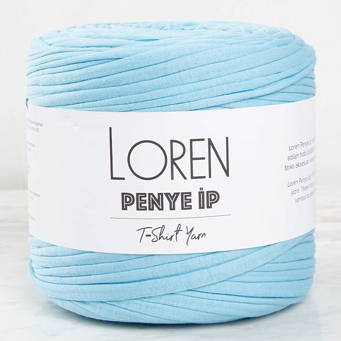 Loren Penye Kumaş El Örgü İpi Turkuaz - 51 - 33477