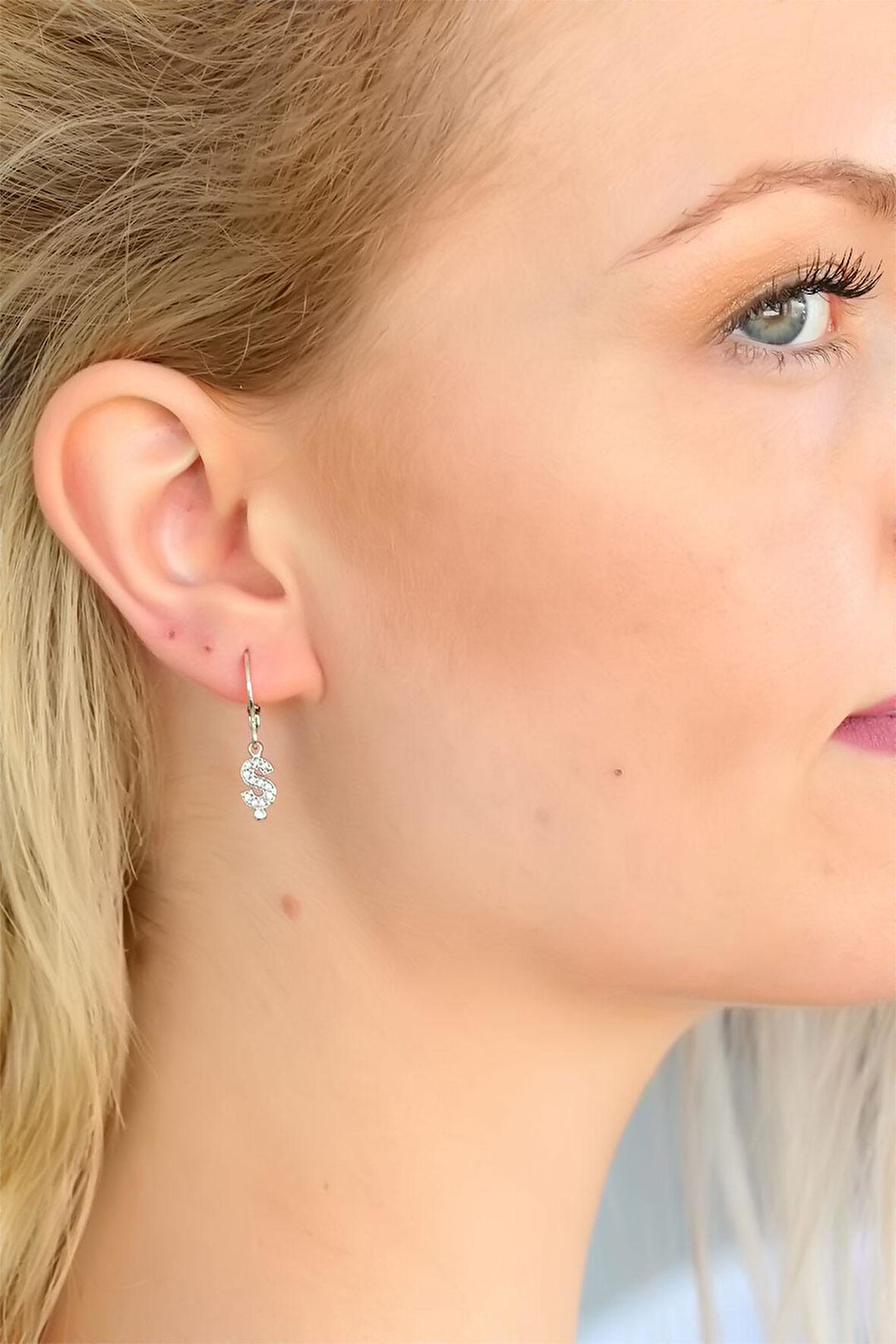 Ş Harf kadın Küpe