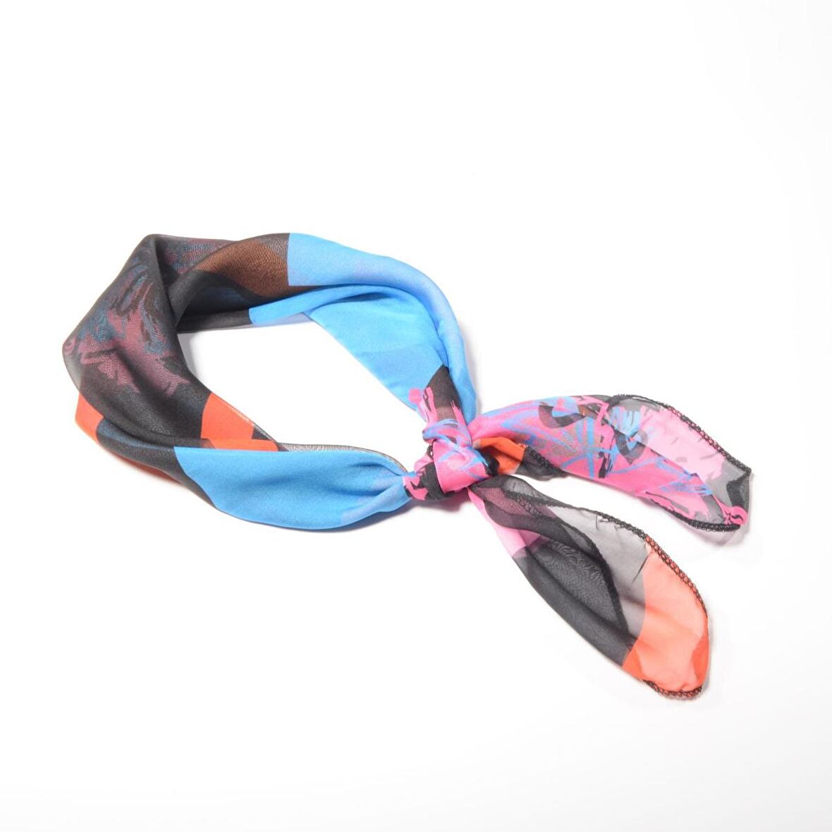 PAREDORA Mavi Kahve  Fular