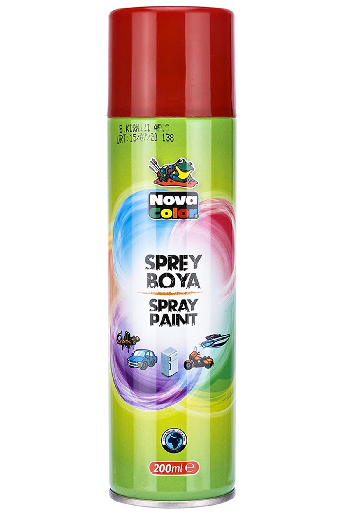 Nova Color Sprey Boya 200 Ml Kırmızı