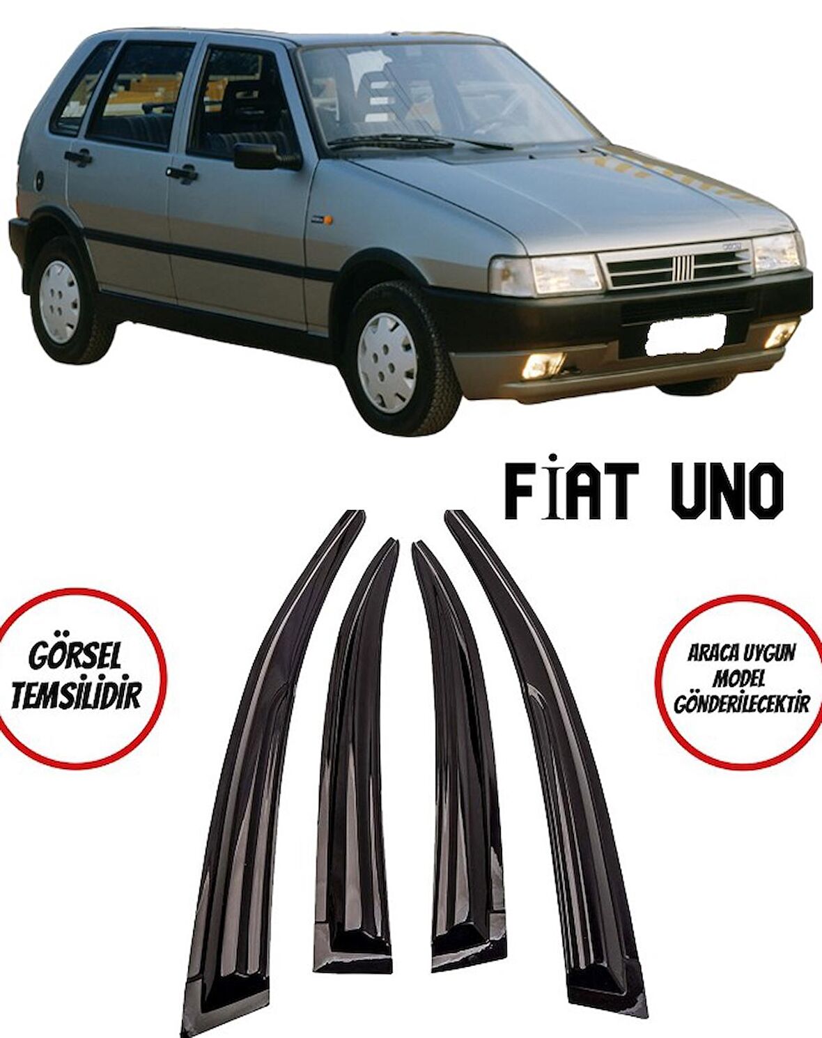 Balp Fiat Uno Cam Rüzgarlığı 4lü