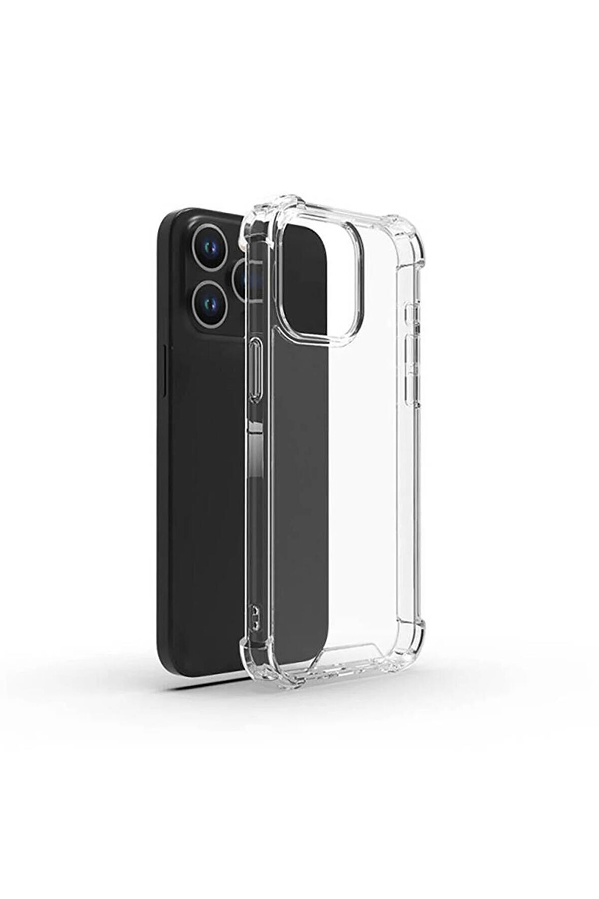 Apple iPhone 15 Pro Max Uyumlu Köşe Dolgulu Nitro Anti Shock Telefon Kılıfı Kapak