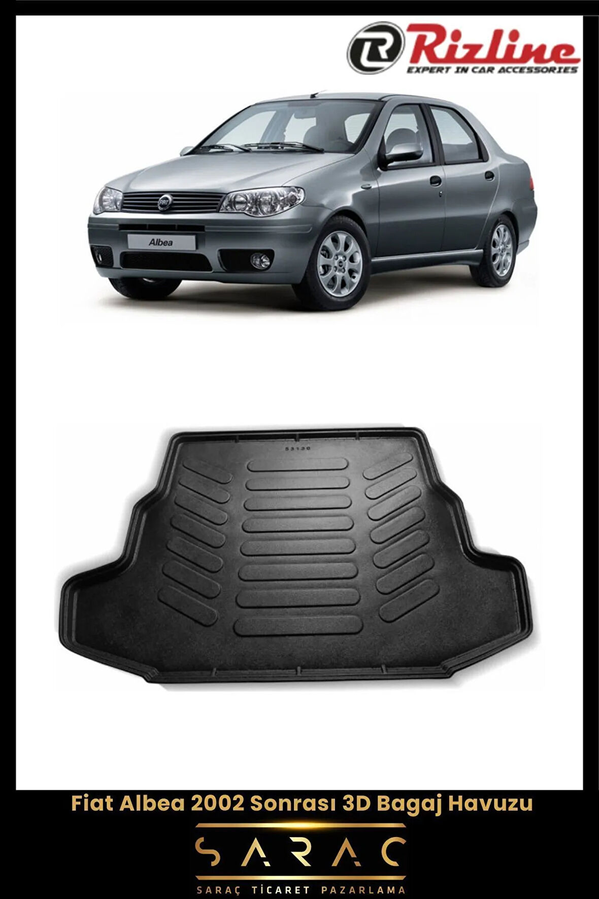 Rizline Fiat Albea 2004 Model 3D Bagaj Havuzu