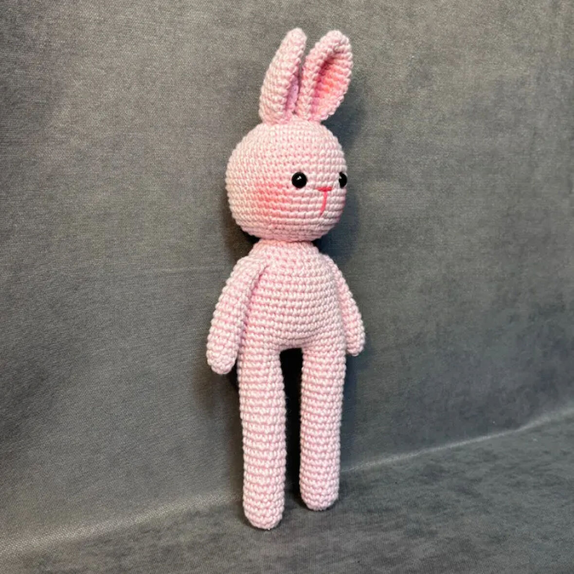 Uretti - Esra 6723 - El Örgüsü Amigurumi Oyuncak Tavşan - 26 x 10 cm