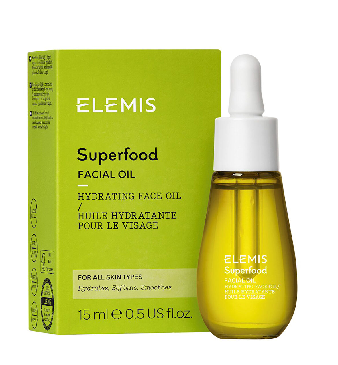  Elemis Superfood Facial Oil Aydınlatıcı & Nemlendirici Cilt Bakım Yağı 15 ml
