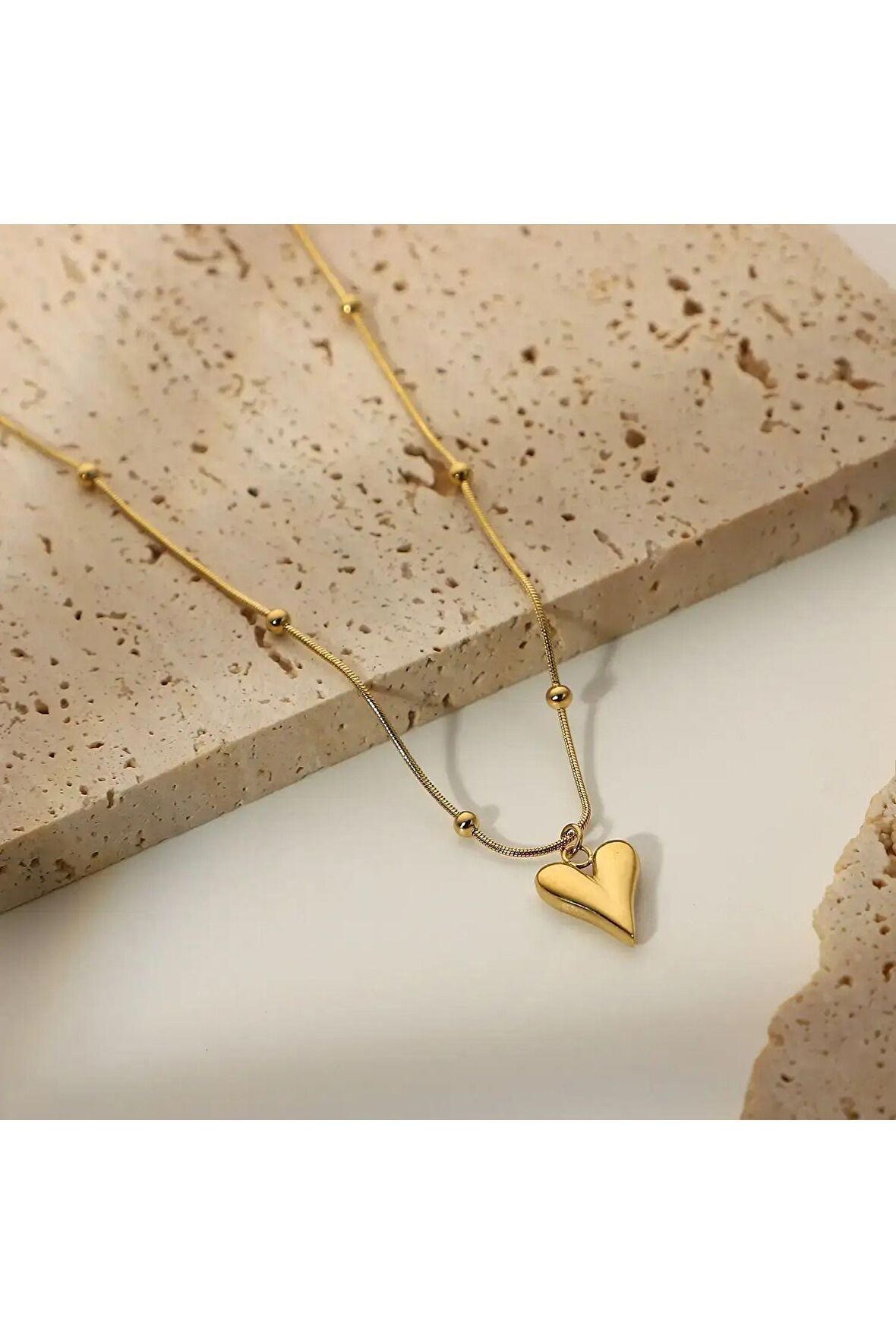 Dorikalı | Kalp Kolye | Paslanmaz - 316l Çelik | Hediye Paketi Yapılır