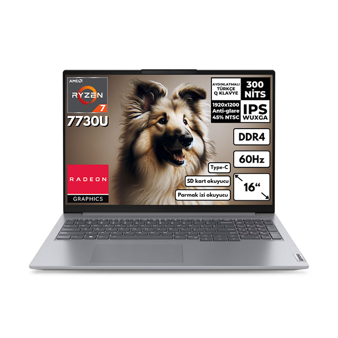 Lenovo ThinkBook 16 G6 R7-7730U 32GB 1 TBSSD Radeon Graphics 16" WUXGA Windows 11 Pro Notebook 21KK000WTRHMF28