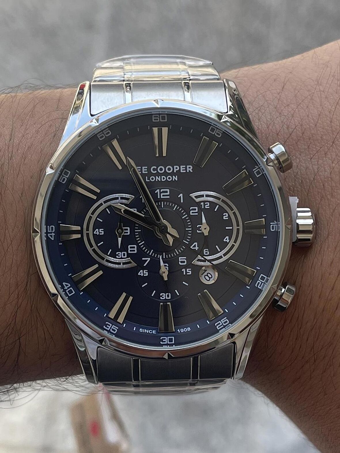 Lee Cooper dual time lı tüm fonkiyonları aktif çelik erkek kol saati LCR.LMG.0795.390