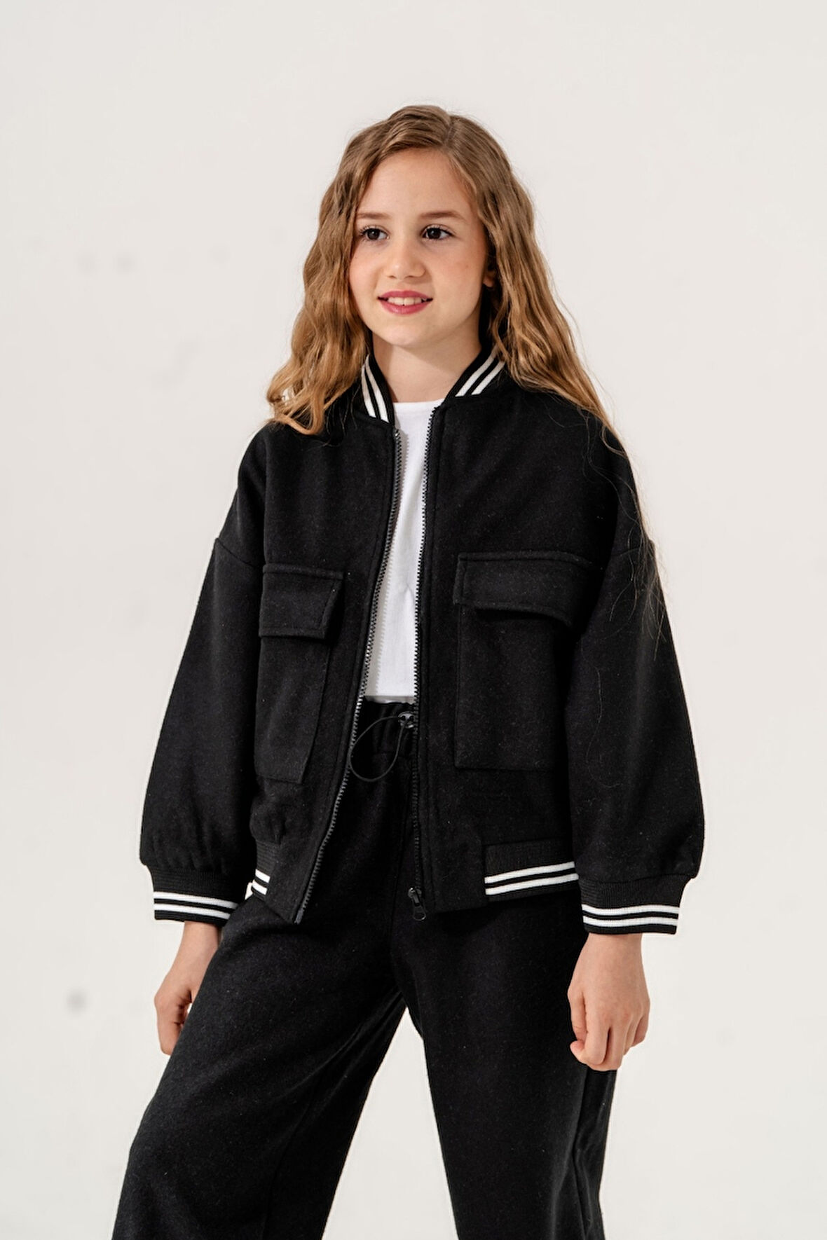 Kız Çocuk Bomber Ceket 1535