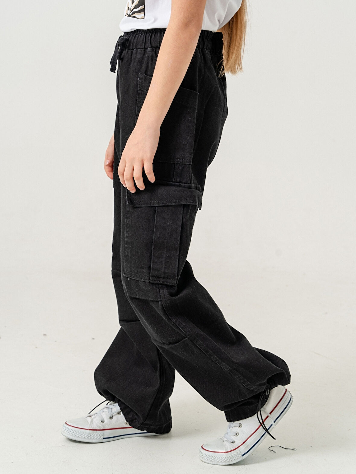 Kız Çocuk Dizi Pileli İspanyol Kot Pantolon 2200