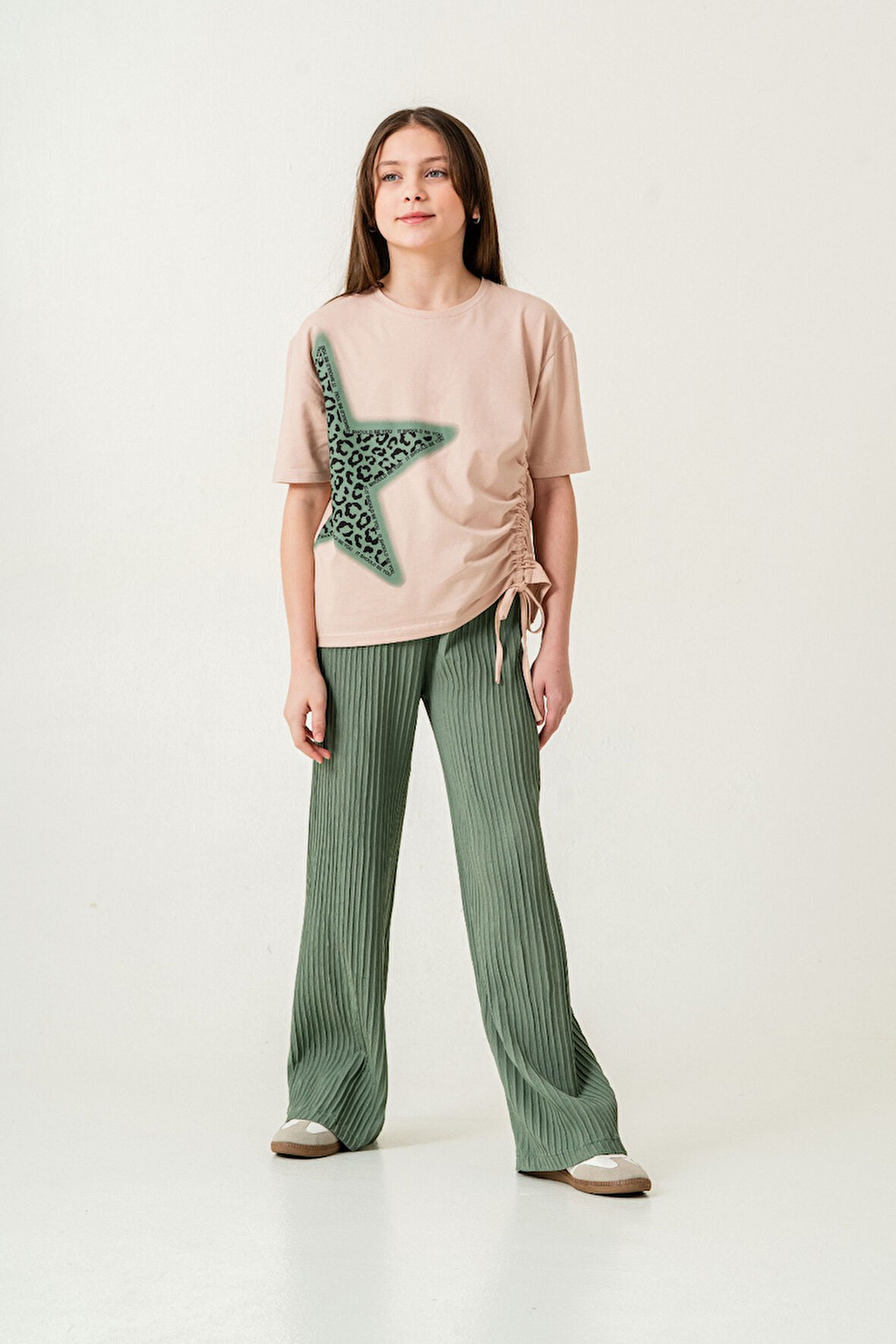 Kız Çocuk  Mıu Taşlı İkili Dokuma Takım 7276