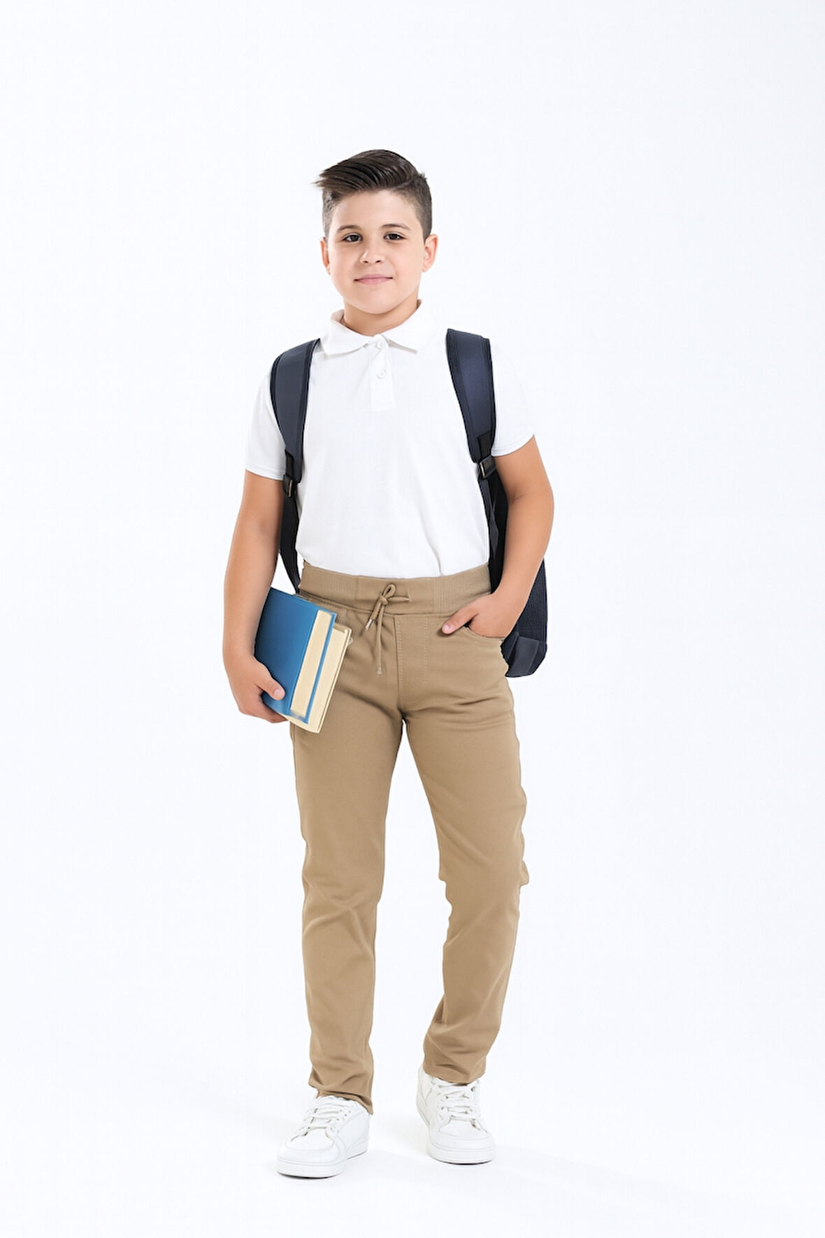 Erkek Çocuk Kaşkorseli Okul Pantolonu G2025