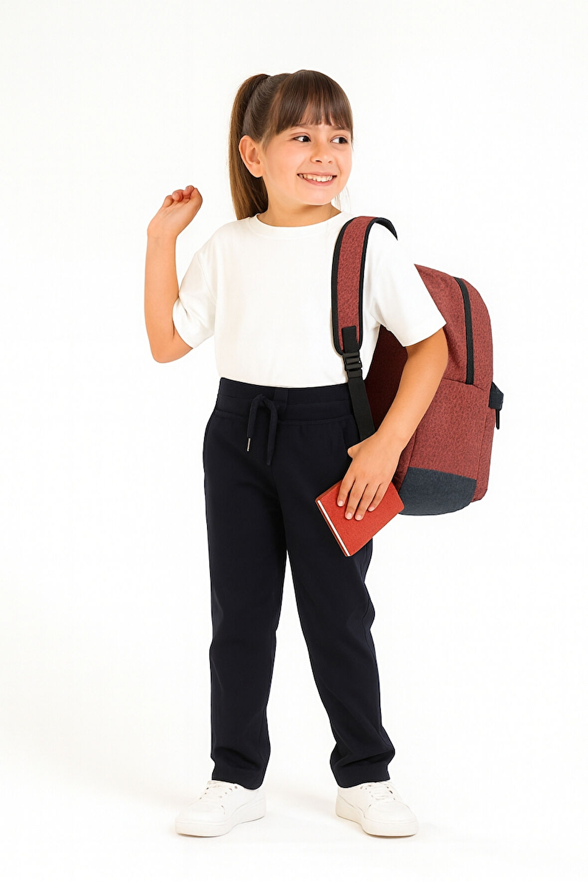 Kız Çocuk Beli İpli Okul Kaşkorse Pantolon G2025-2