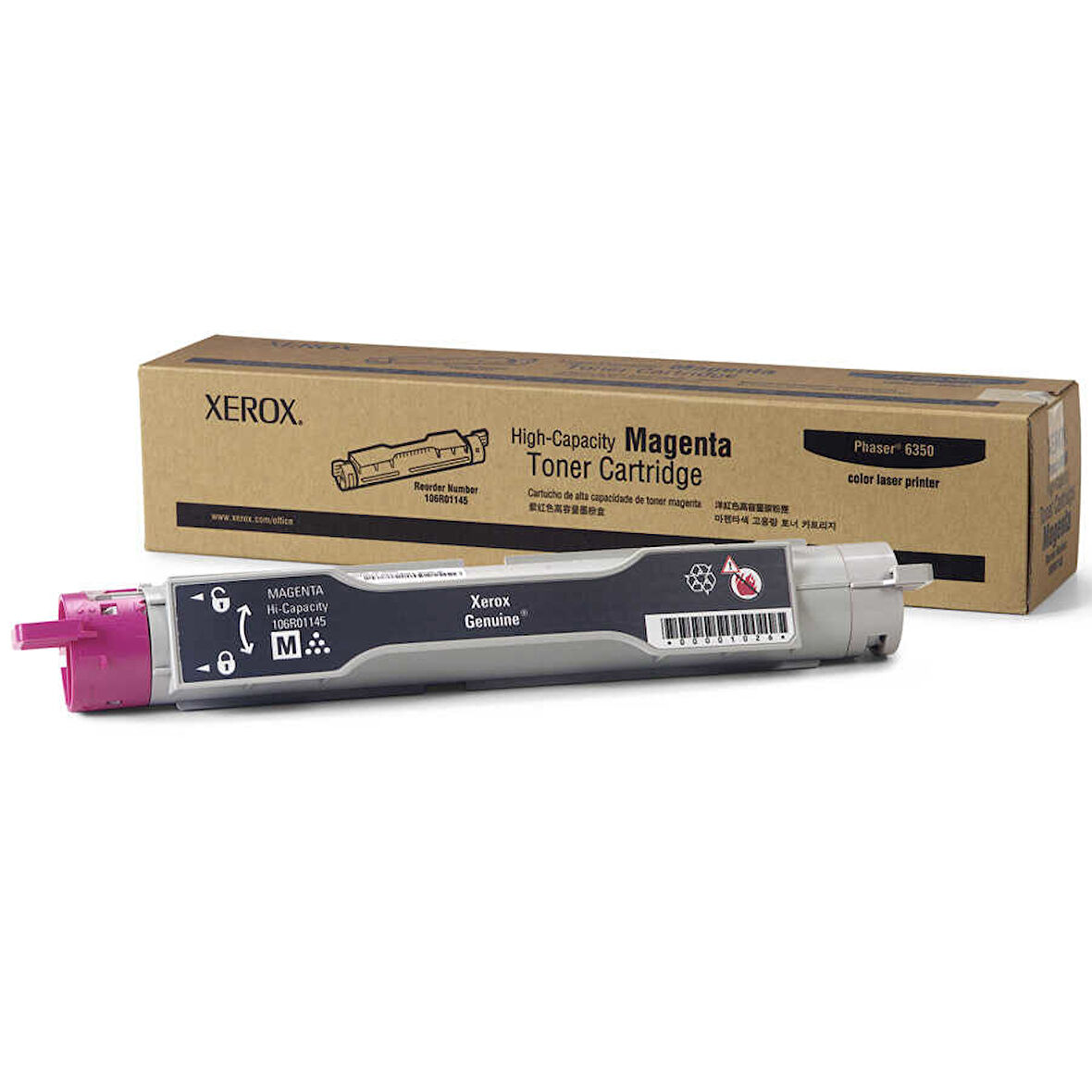 Xerox Phaser 6350-106R01145 Kırmızı Orijinal Toner Yüksek Kapasiteli