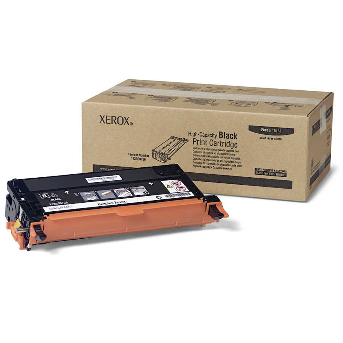 Xerox Phaser 6180-113R00726 Siyah Orijinal Toner Yüksek Kapasiteli