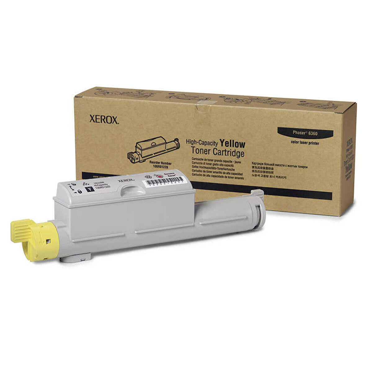 Xerox Phaser 6360-106R01220 Sarı Orijinal Toner Yüksek Kapasiteli