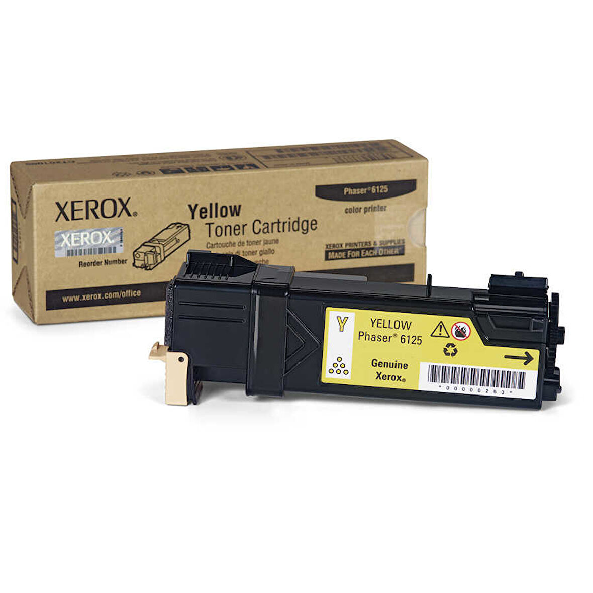 Xerox Phaser 6125-106R01337 Sarı Orijinal Toner