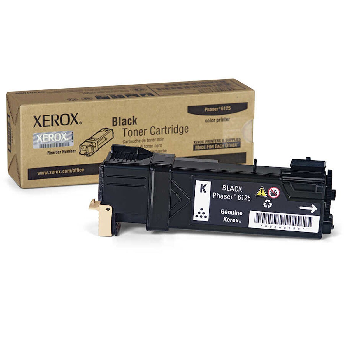 Xerox Phaser 6125-106R01338 Siyah Orijinal Toner