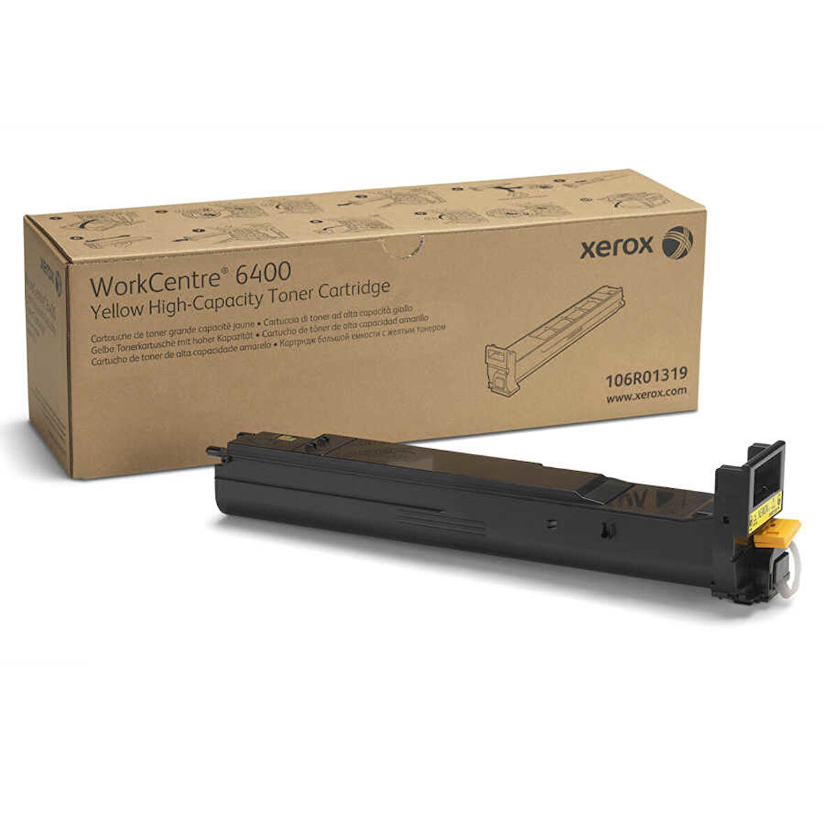 Xerox WorkCentre 6400-106R01319 Sarı Orijinal Toner Yüksek Kapasiteli