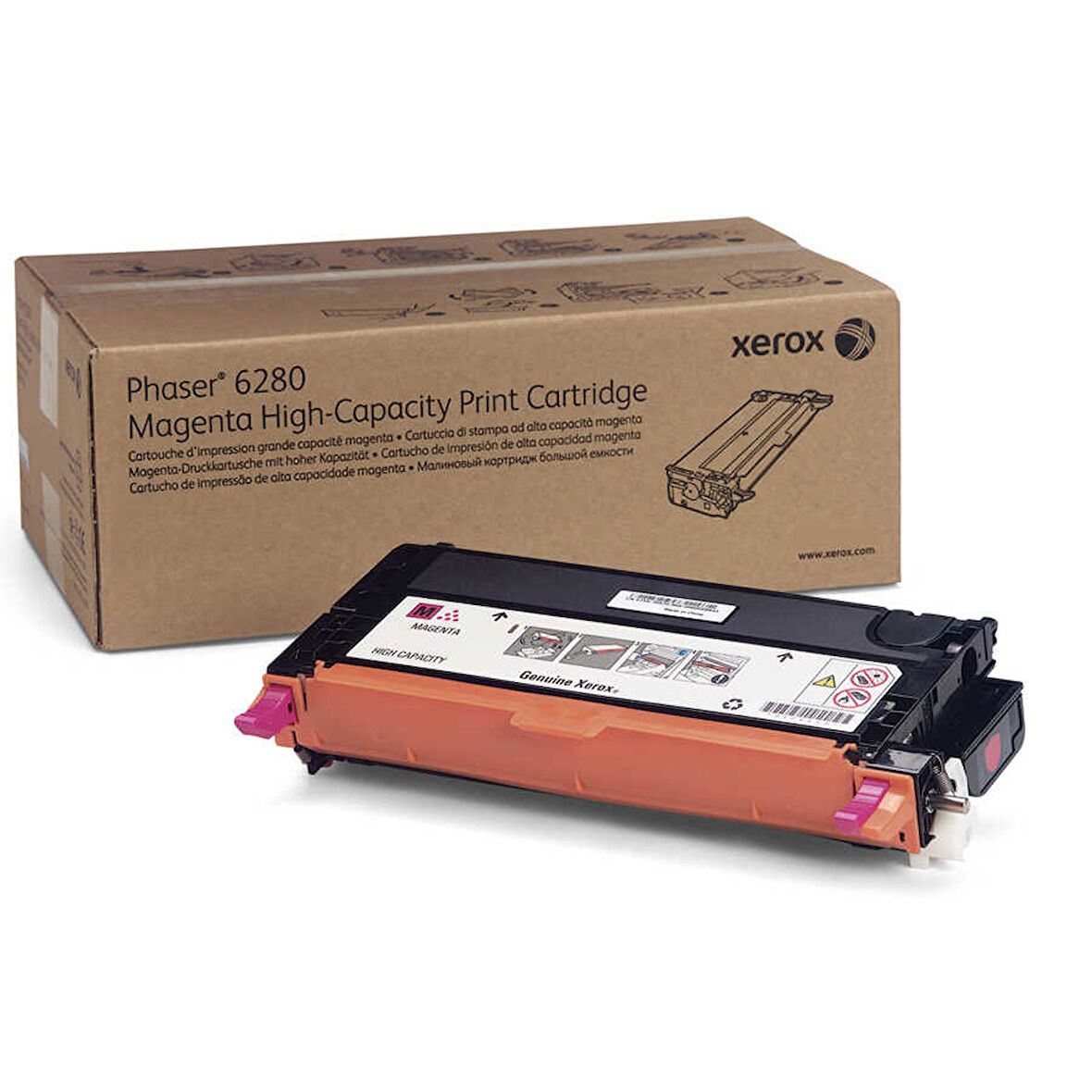 Xerox Phaser 6280-106R01401 Kırmızı Orijinal Toner Yüksek Kapasiteli