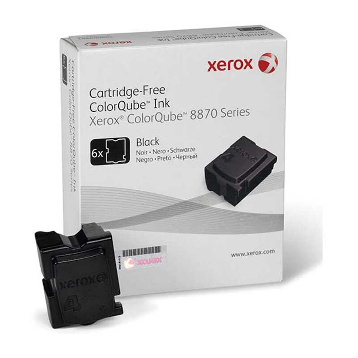 Xerox ColorQube 8870-108R00961 Siyah Orijinal Katı Mürekkep Altılı