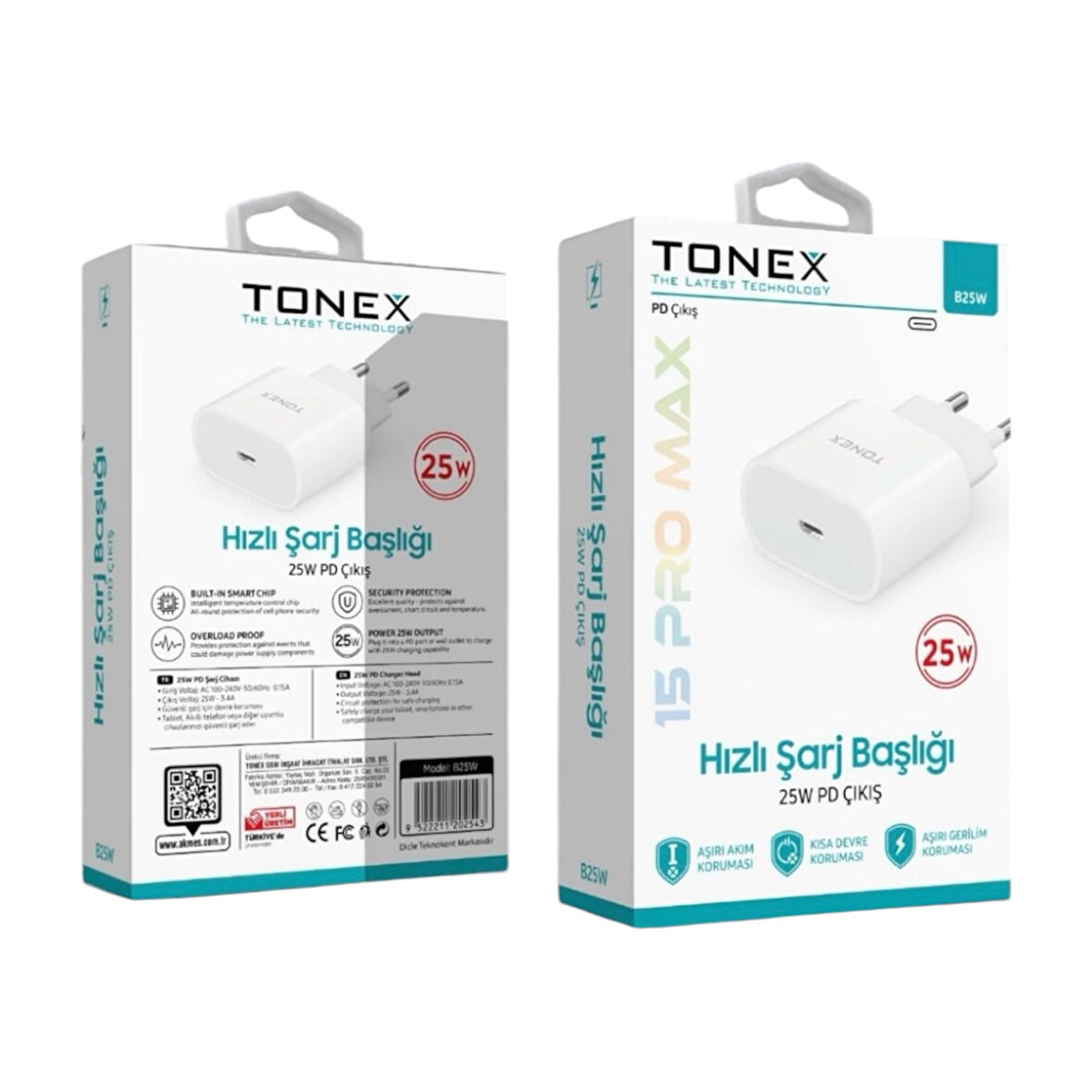 Tonex 25W PD Çıkış Hızlı Şarj Başlığı