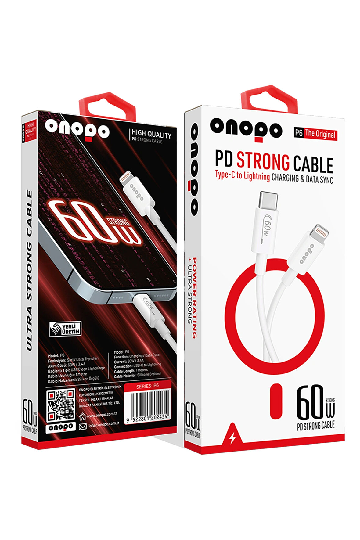 İphone Uyumlu Pd 60w Güçlü Kablo Type-c To Lightning Şarj Ve Data Kablo - P6