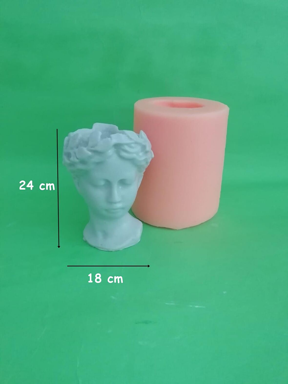 Helen Saksı (24 Cm) Silikon Kalıp