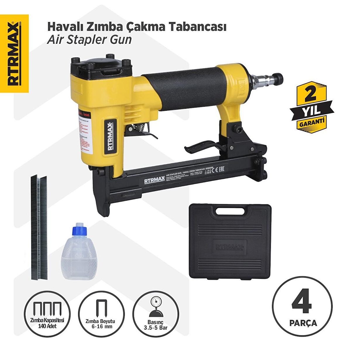 Rtrmax Rtm0116 Havalı Zımba Tabancası 