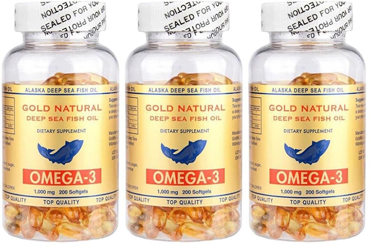 Gold Natural Omega 3 1000 Mg Balık Yağı 3x200 Softgel