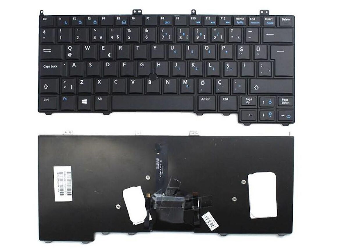 Dell Latitude 4G6VR Uyumlu Notebook Klavyesi.  - Siyah - TR - Backlit