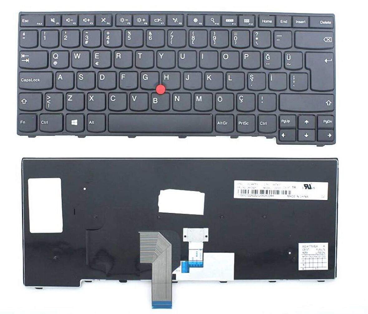 Lenovo ThinkPad T450  Uyumlu Notebook Klavyesi - Siyah - TR